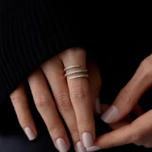 14k Gold Ivy Waterway Ring