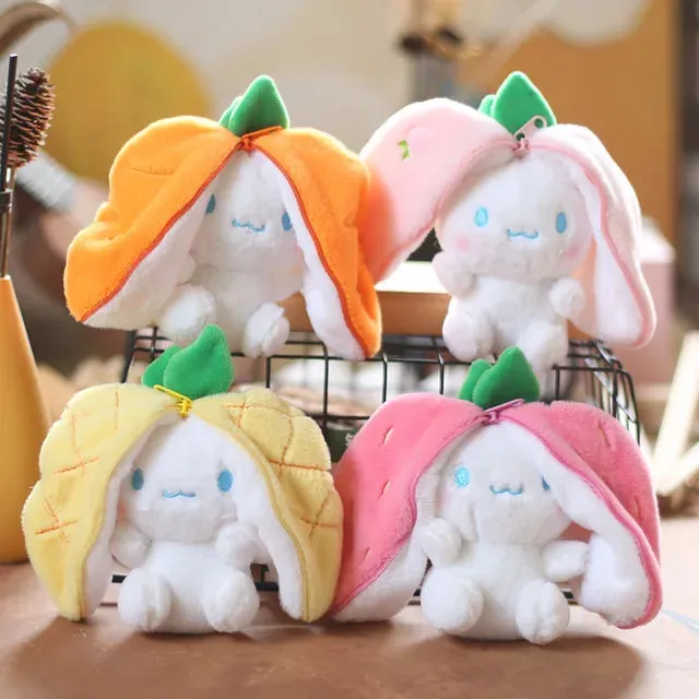 2 in 1 Cinnamoroll Fruit Plushie Keychain