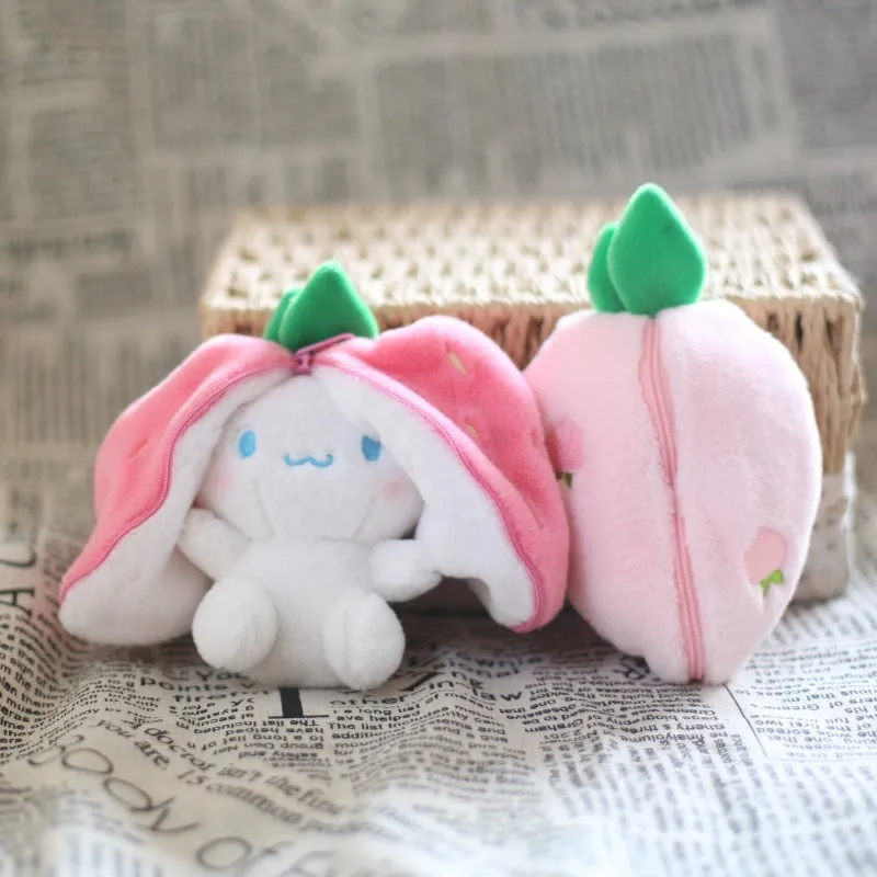 2 in 1 Cinnamoroll Fruit Plushie Keychain