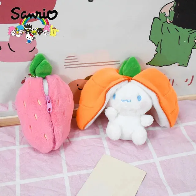 2 in 1 Cinnamoroll Fruit Plushie Keychain