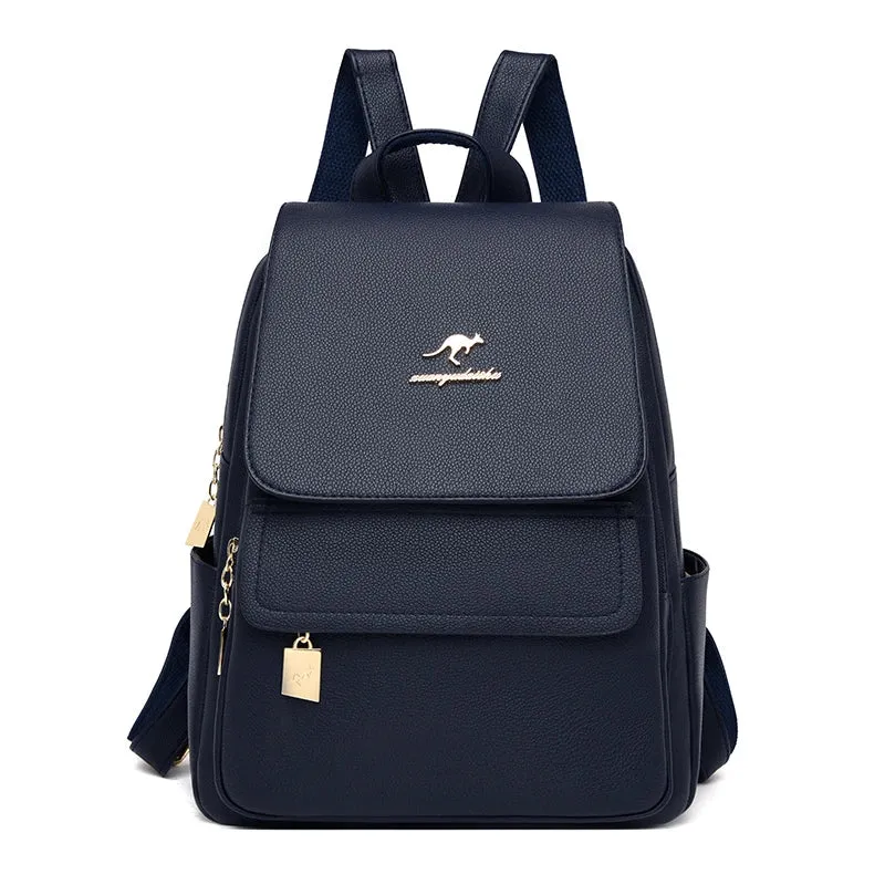 2022 New Designer Backpack Women High Quality Cow Leather Backpack Large Capacity School Bags for Girls Large Travel Backpack