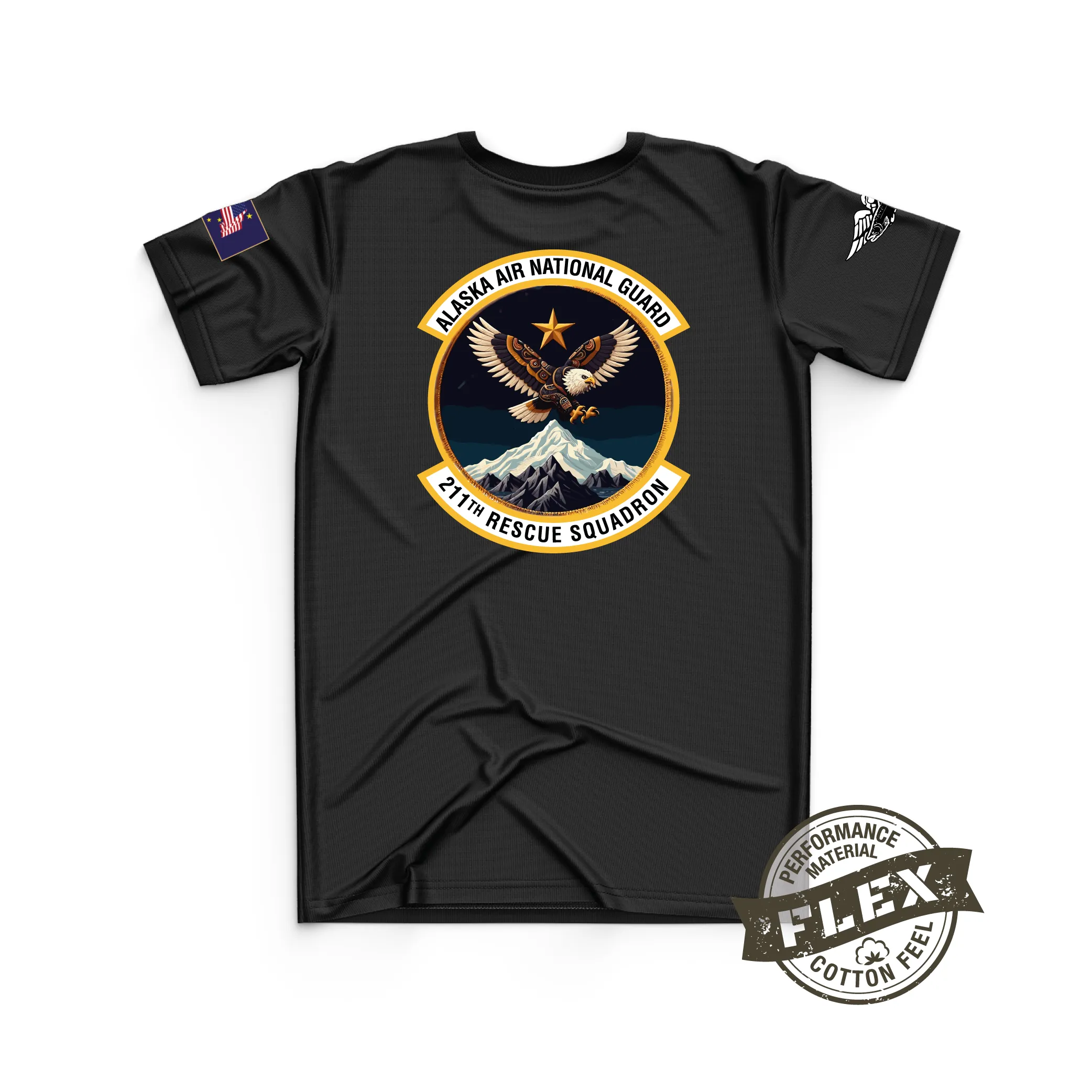 211th Core Men's SS Flex Performance Tee - Air National Guard (Mountain)