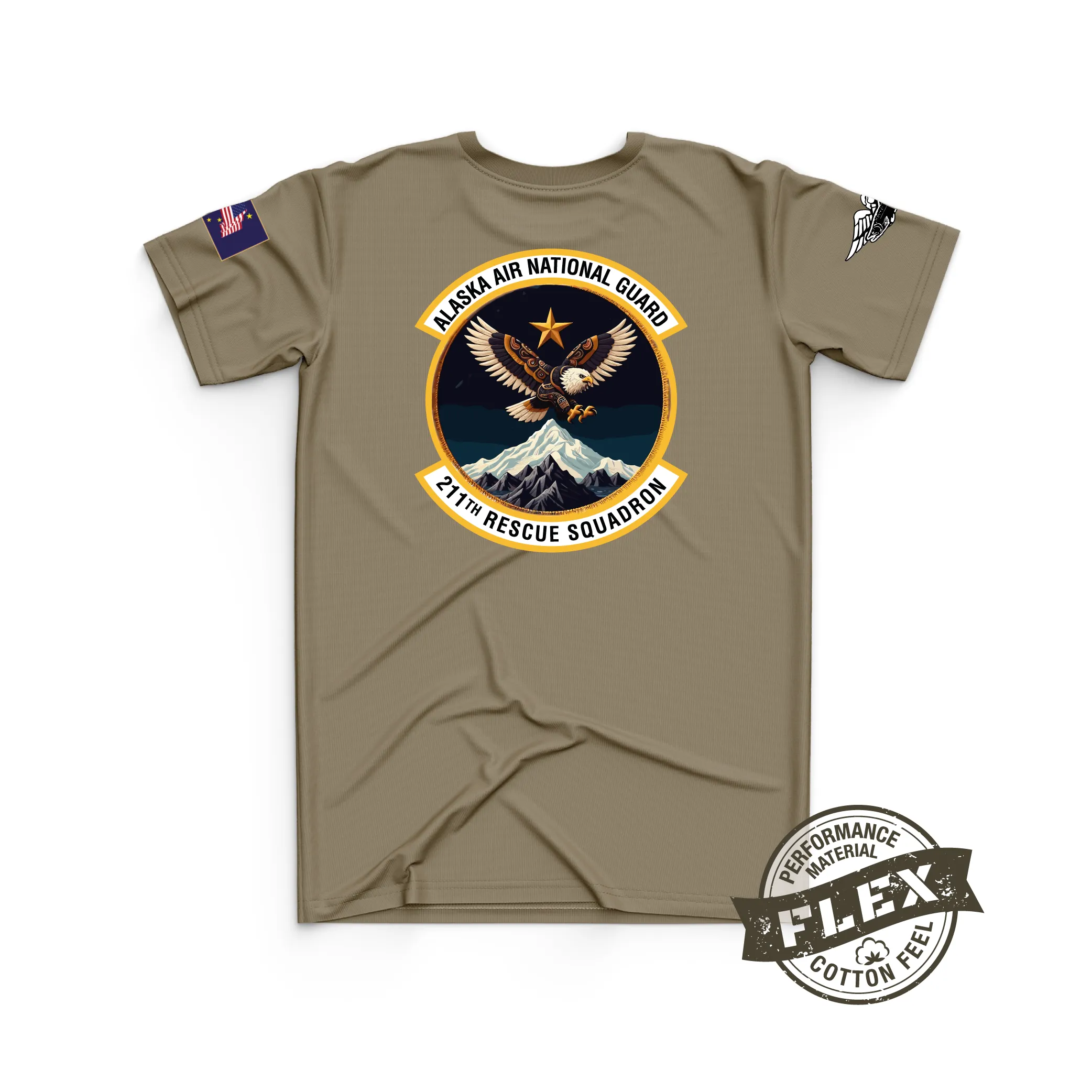 211th Core Men's SS Flex Performance Tee - Air National Guard (Mountain)