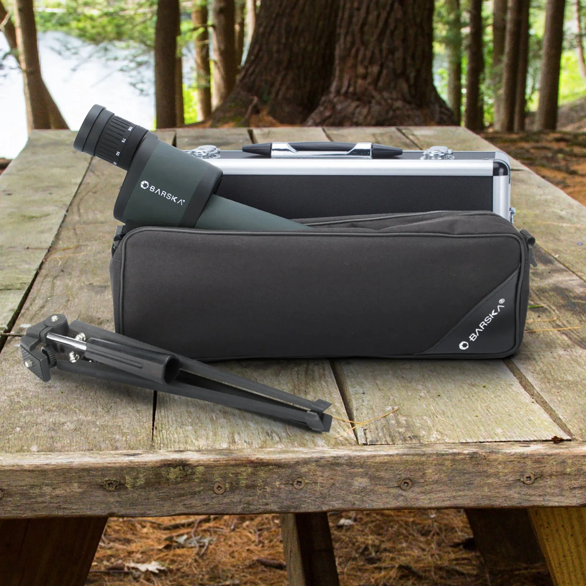 25-125x88mm Benchmark Waterproof Straight Spotting Scope | AD11182
