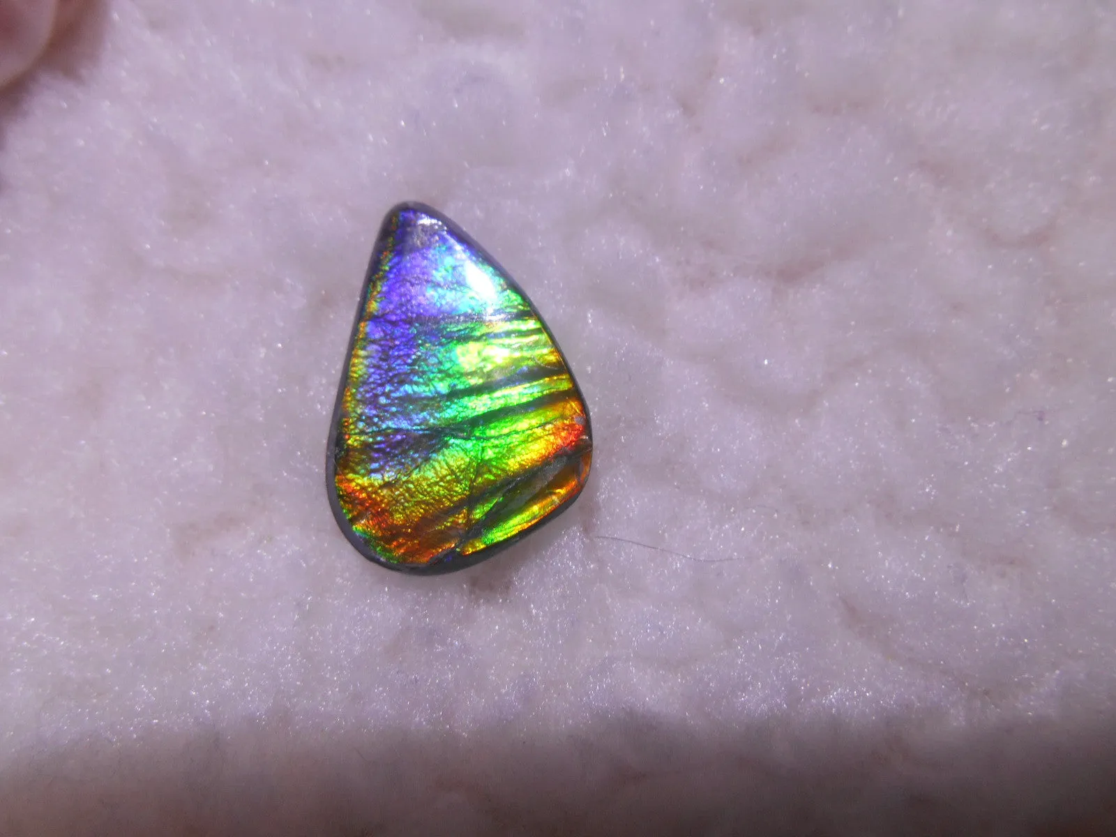 25.5 x 18mm - Natural 　Free Form FFN 197  Ammolite ナチュラル　ルース　アンモライト フリーフォーム