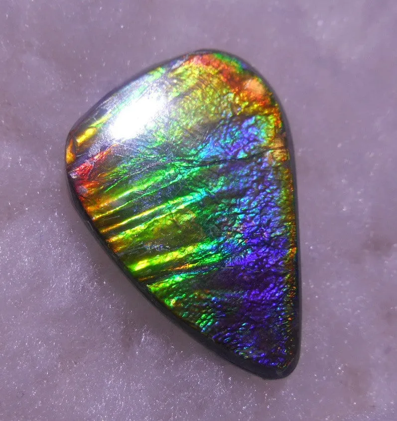 25.5 x 18mm - Natural 　Free Form FFN 197  Ammolite ナチュラル　ルース　アンモライト フリーフォーム