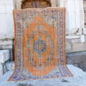 3459 Handwoven Vintage Rug 6'1x9'4