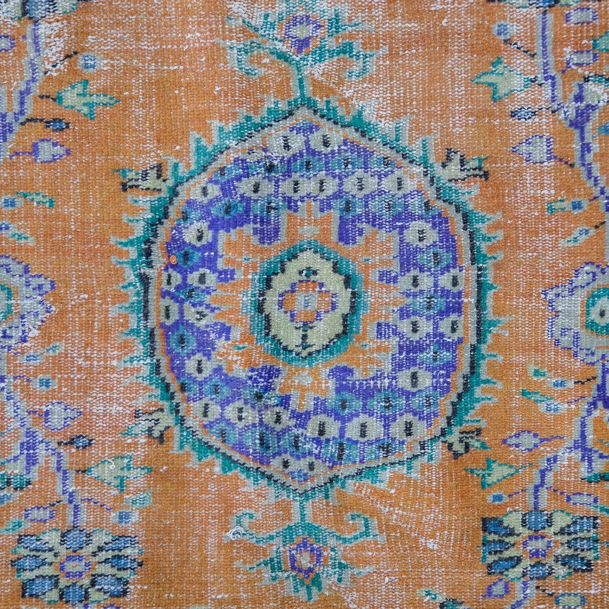 3459 Handwoven Vintage Rug 6'1x9'4