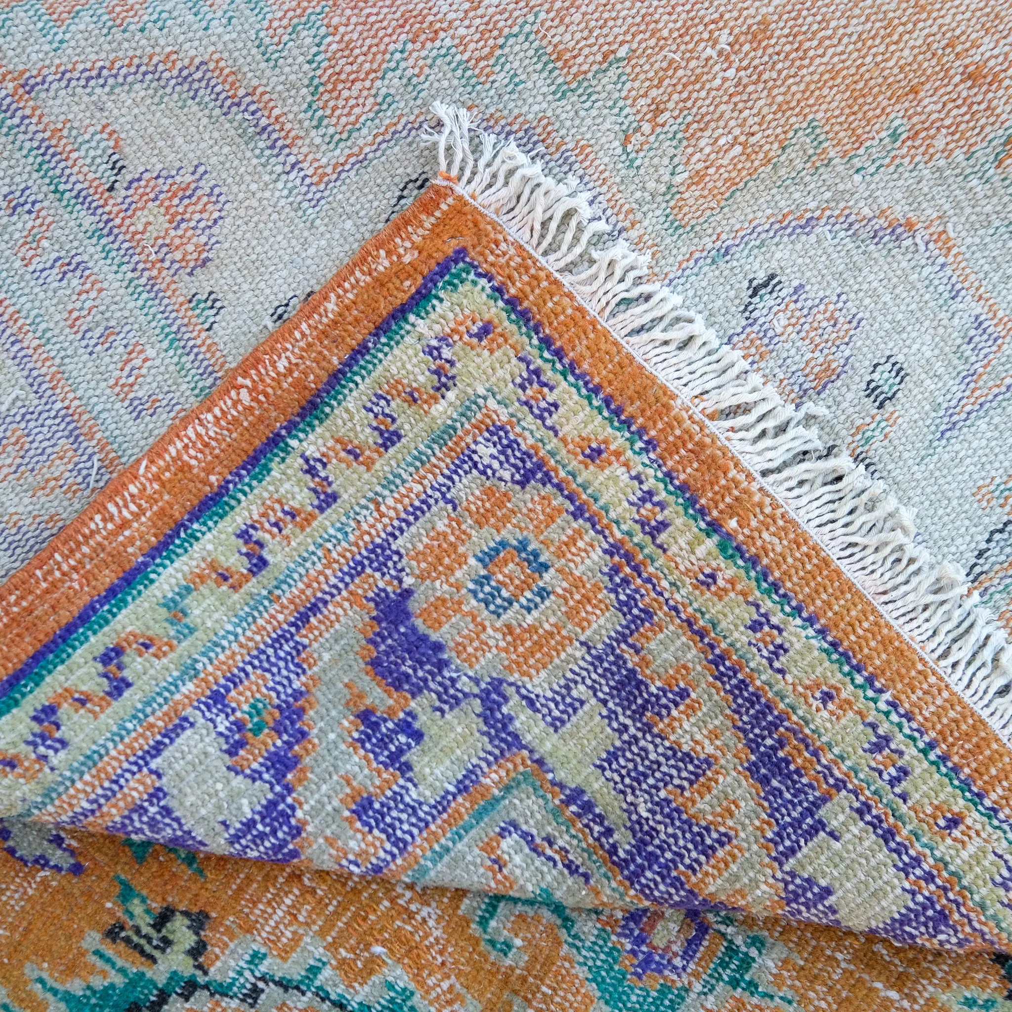 3459 Handwoven Vintage Rug 6'1x9'4