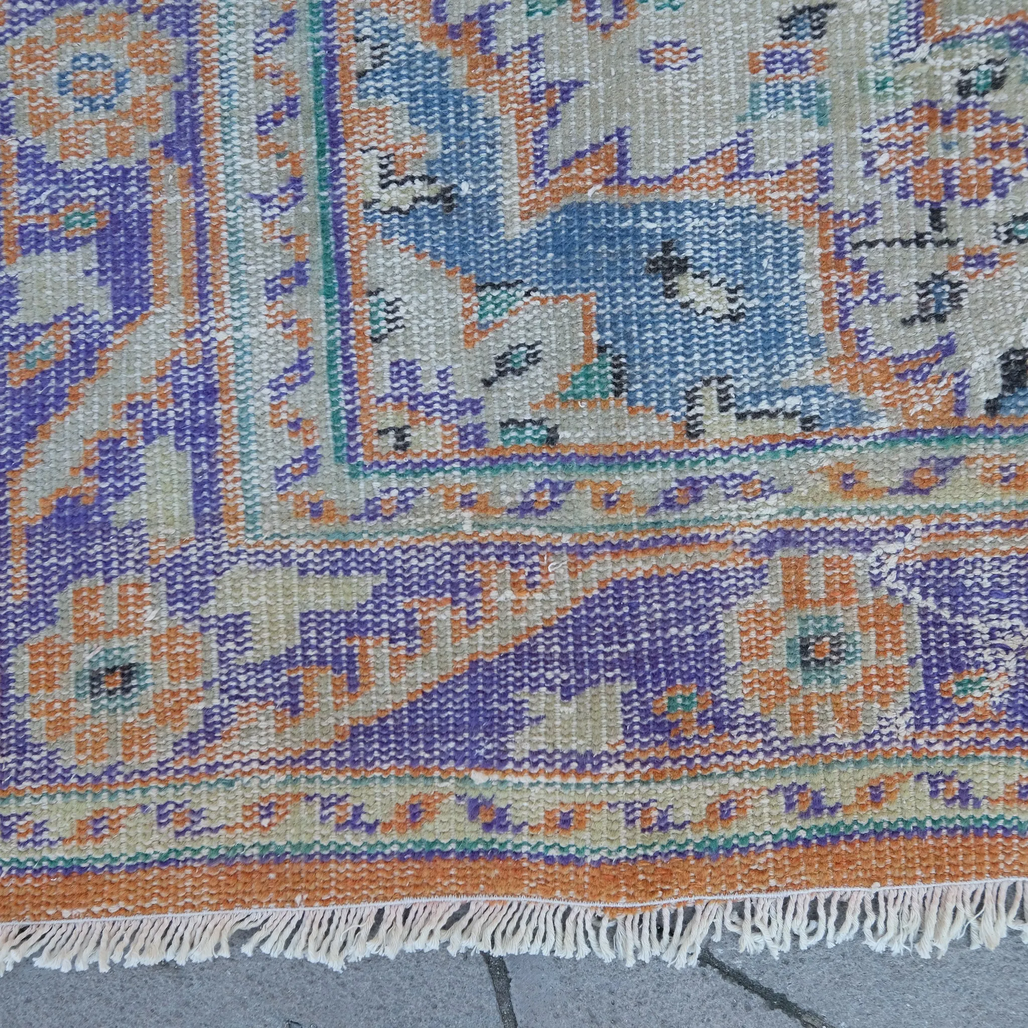 3459 Handwoven Vintage Rug 6'1x9'4