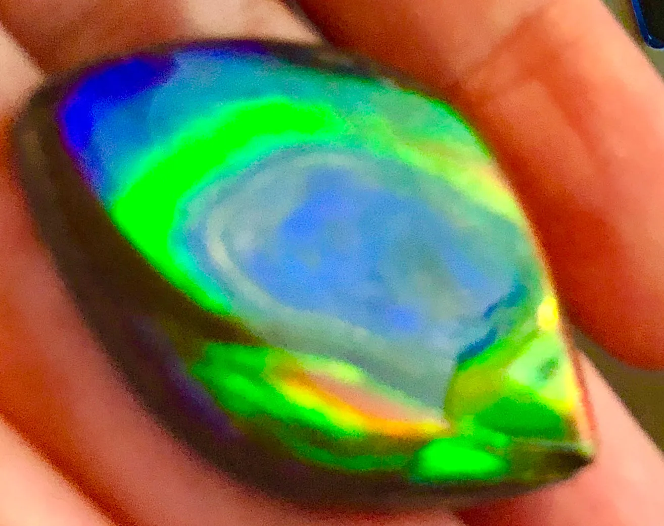 35  x 26 mm  Natural  Free Form . FFN 332 Ammolite  ナチュラル　ルース　アンモライト フリーフォーム