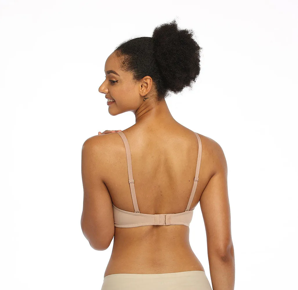 372 Deep V Seamless Bra Beige