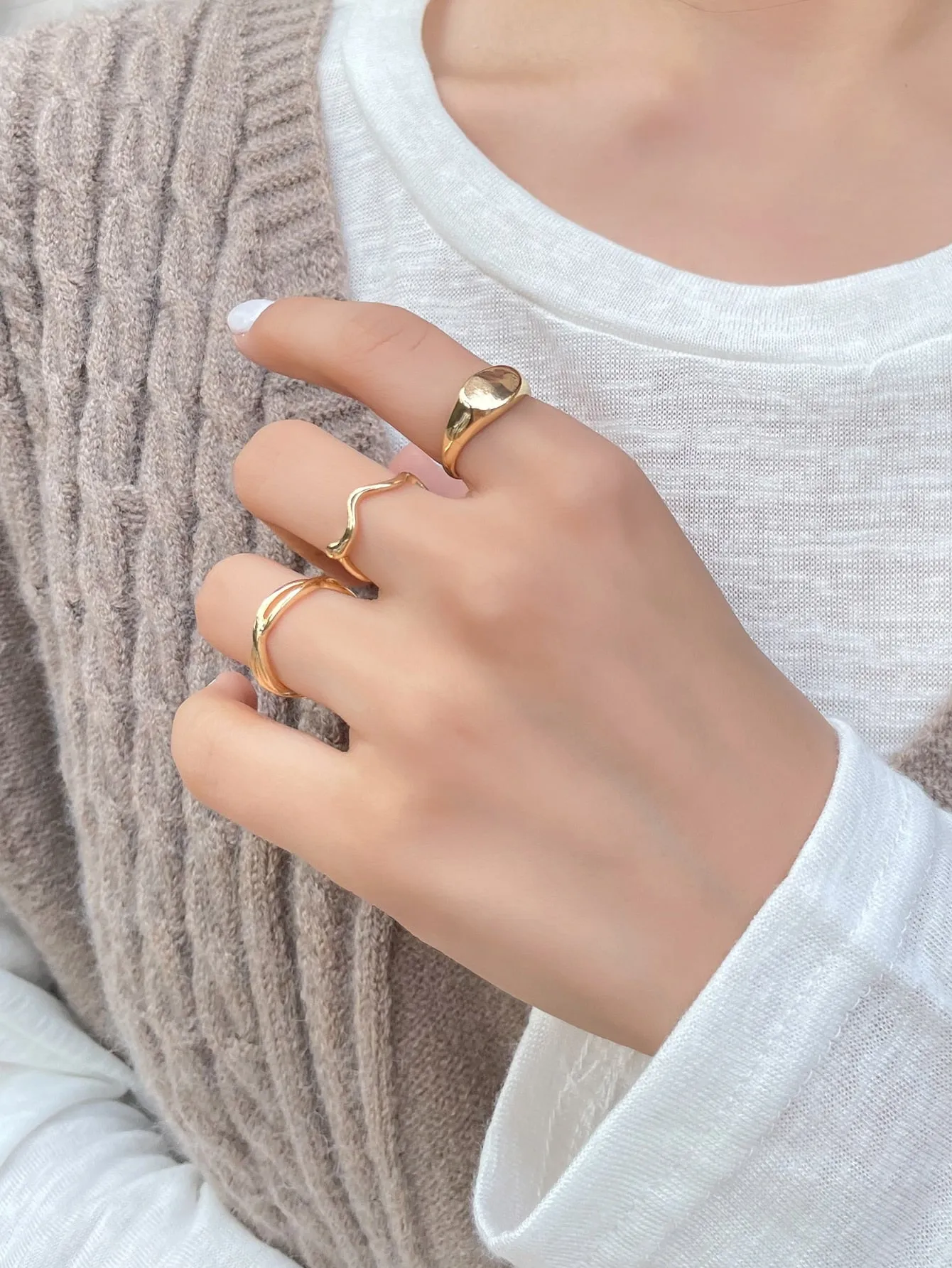 3pcs Minimalist Ring - Gold