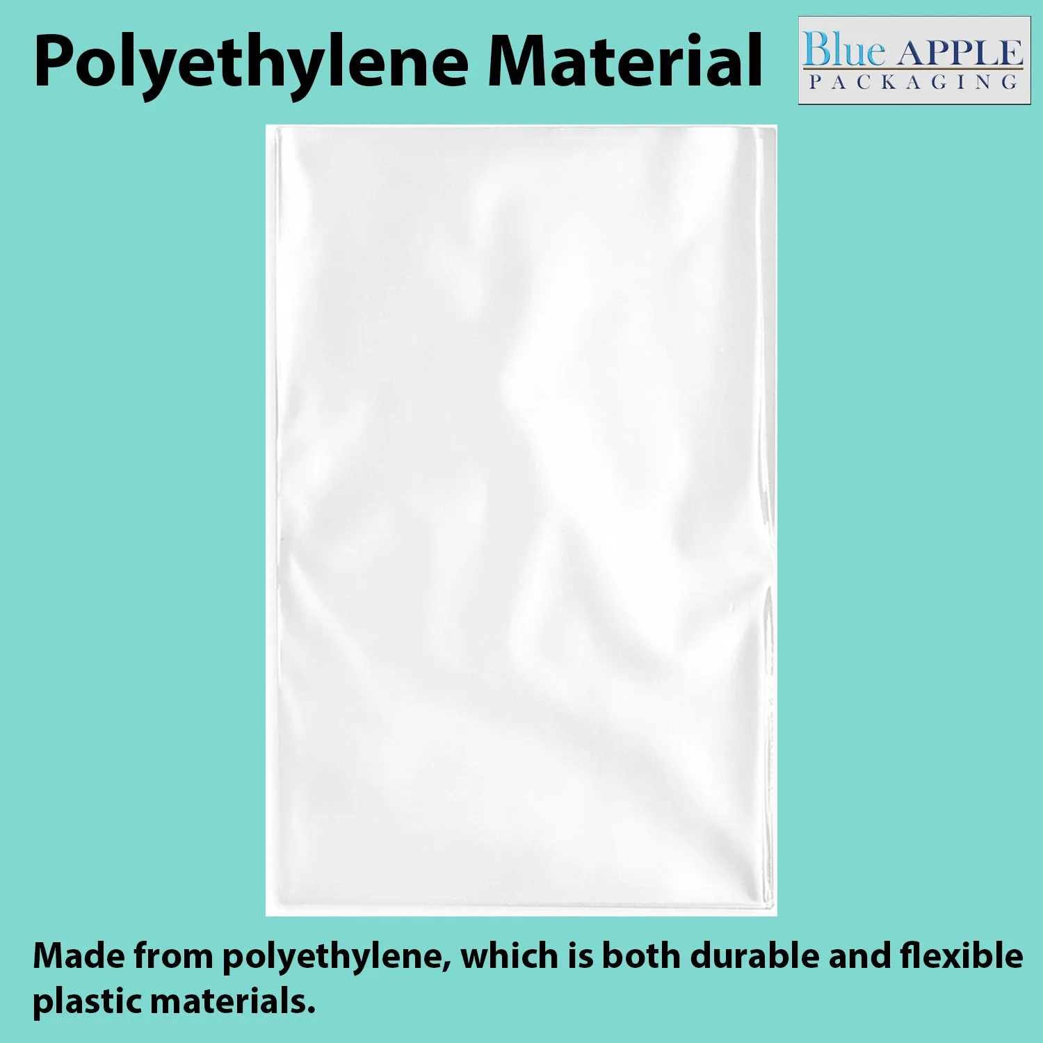 3X4 inches Clear Flat Poly Bags 2Mil Open Top (LDPE)