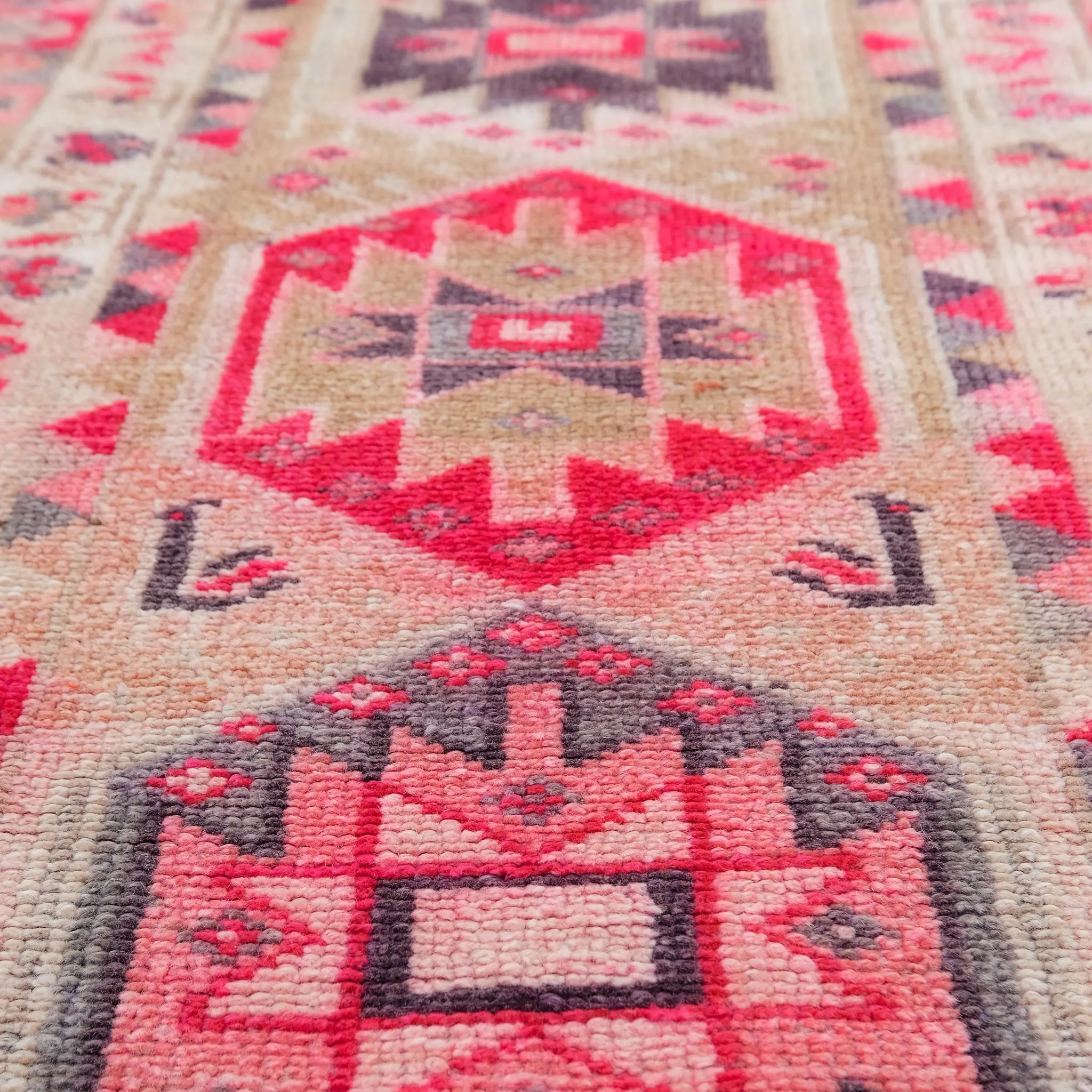 4708 Handwoven Vintage Rug 2'9x12'2