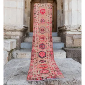 4708 Handwoven Vintage Rug 2'9x12'2