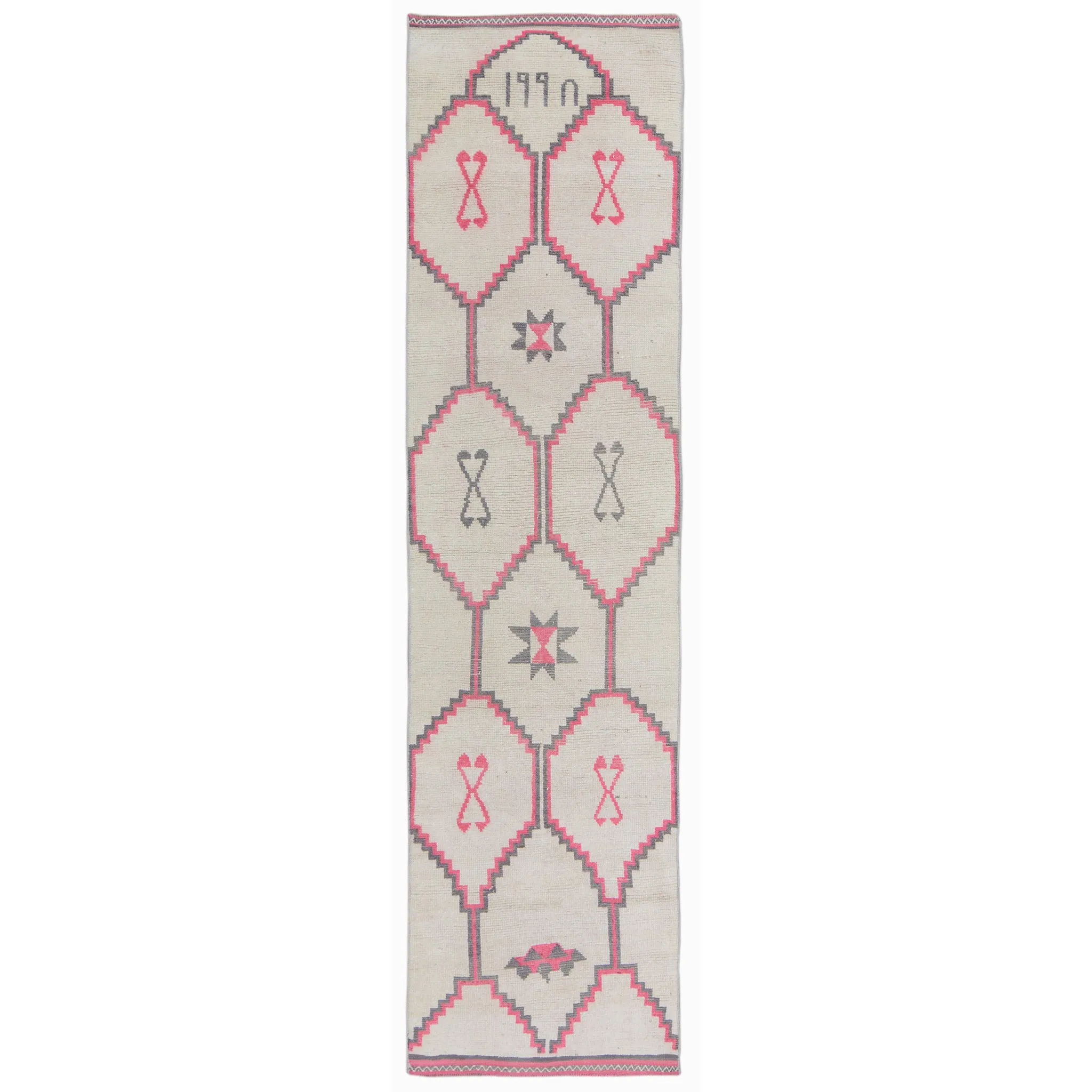 4996181 Handwoven Vintage Rug 2'11x11'7