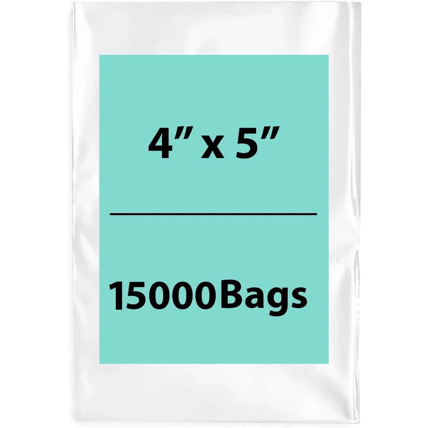 4X5 inches Clear Flat Poly Bags 2Mil Open Top (LDPE)