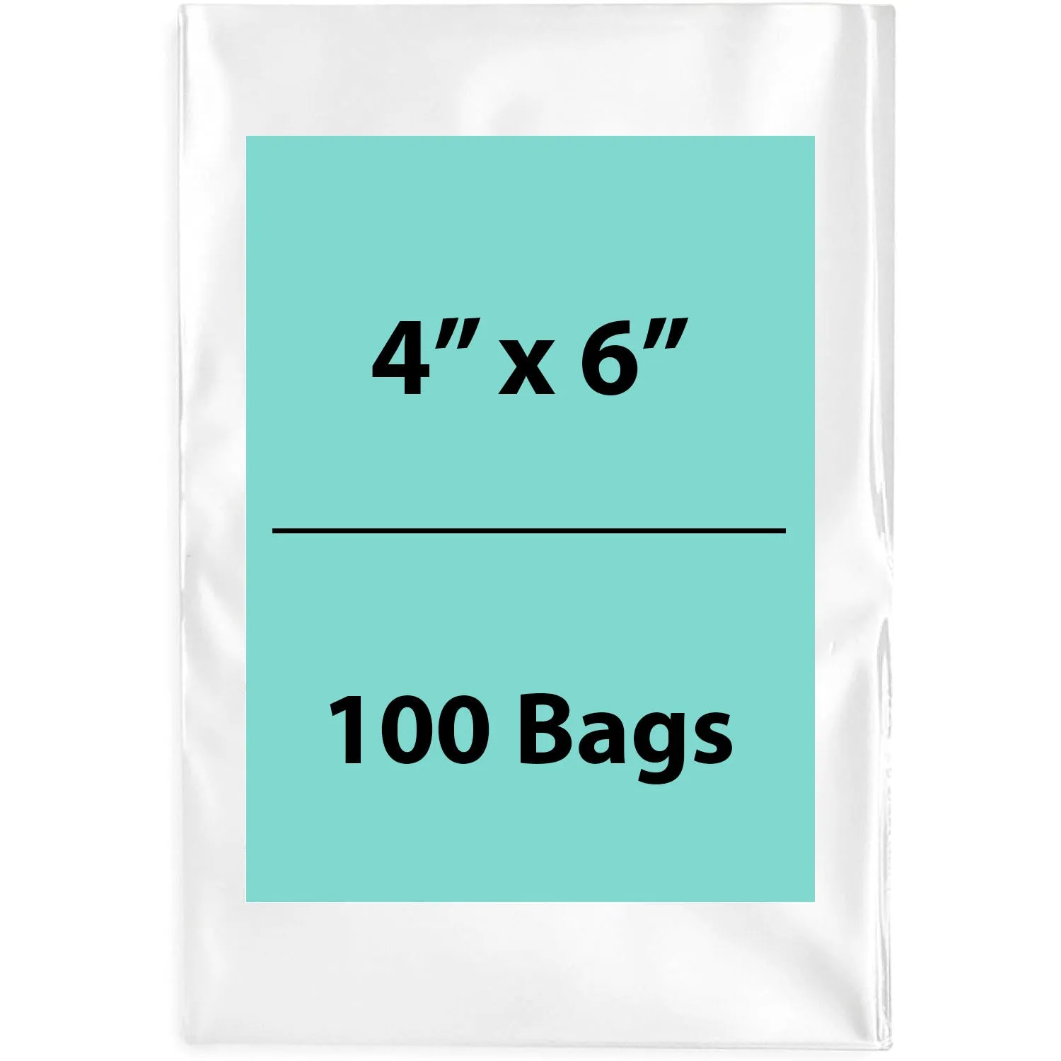 4X6 inches Clear Flat Poly Bags 6Mil Open Top (LDPE)
