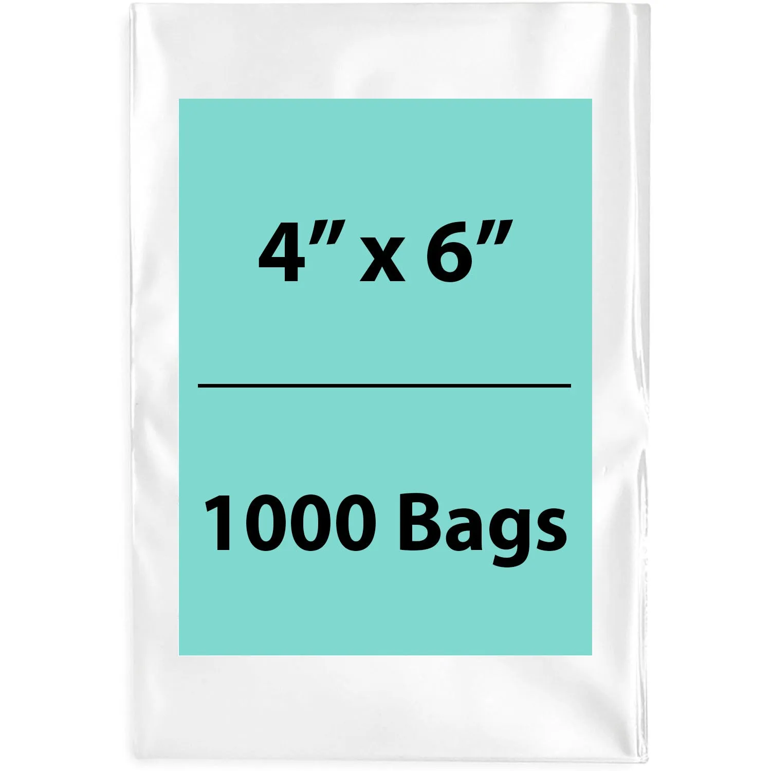 4X6 inches Clear Flat Poly Bags 6Mil Open Top (LDPE)
