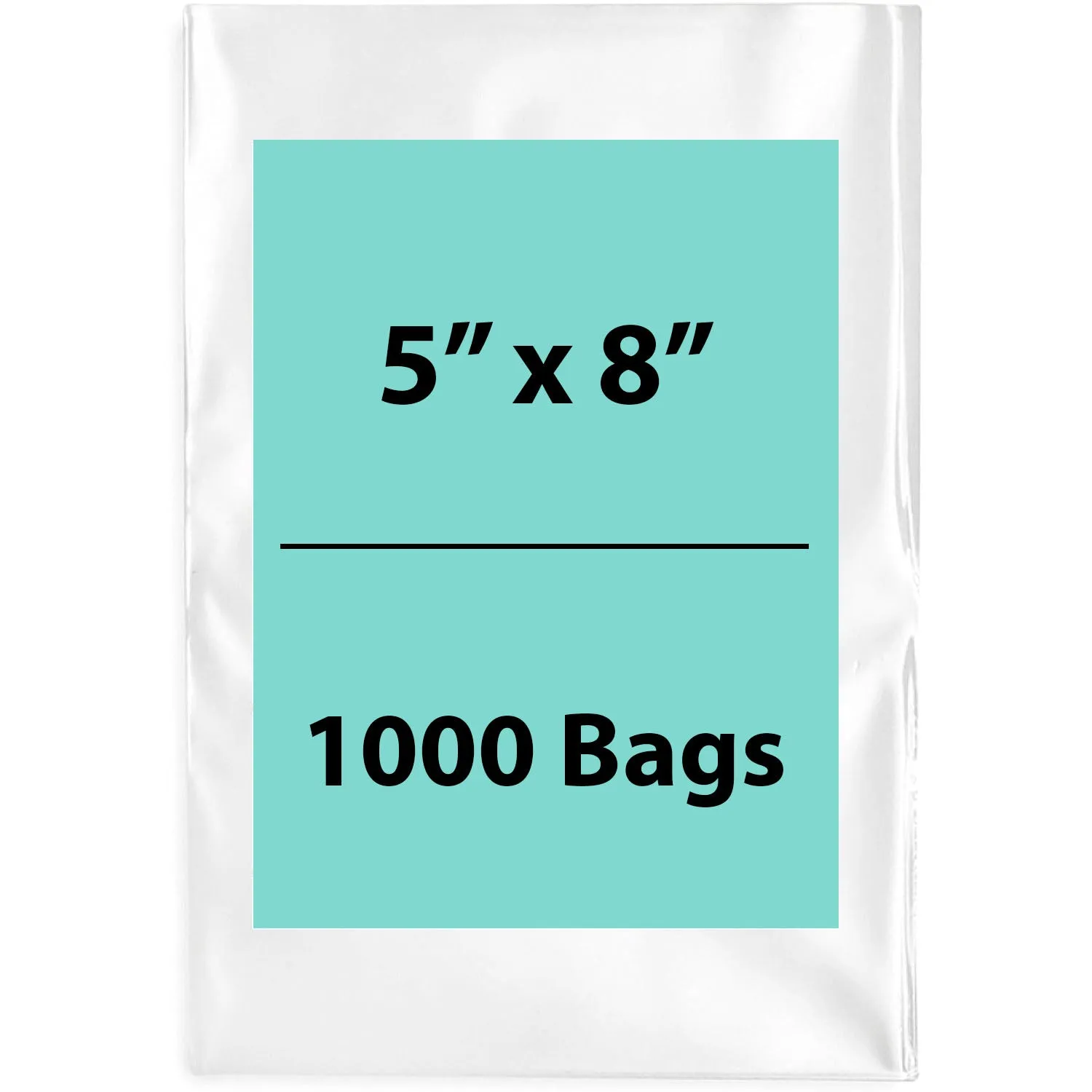 5X8 inches Clear Flat Poly Bags 4Mil Open Top (LDPE)