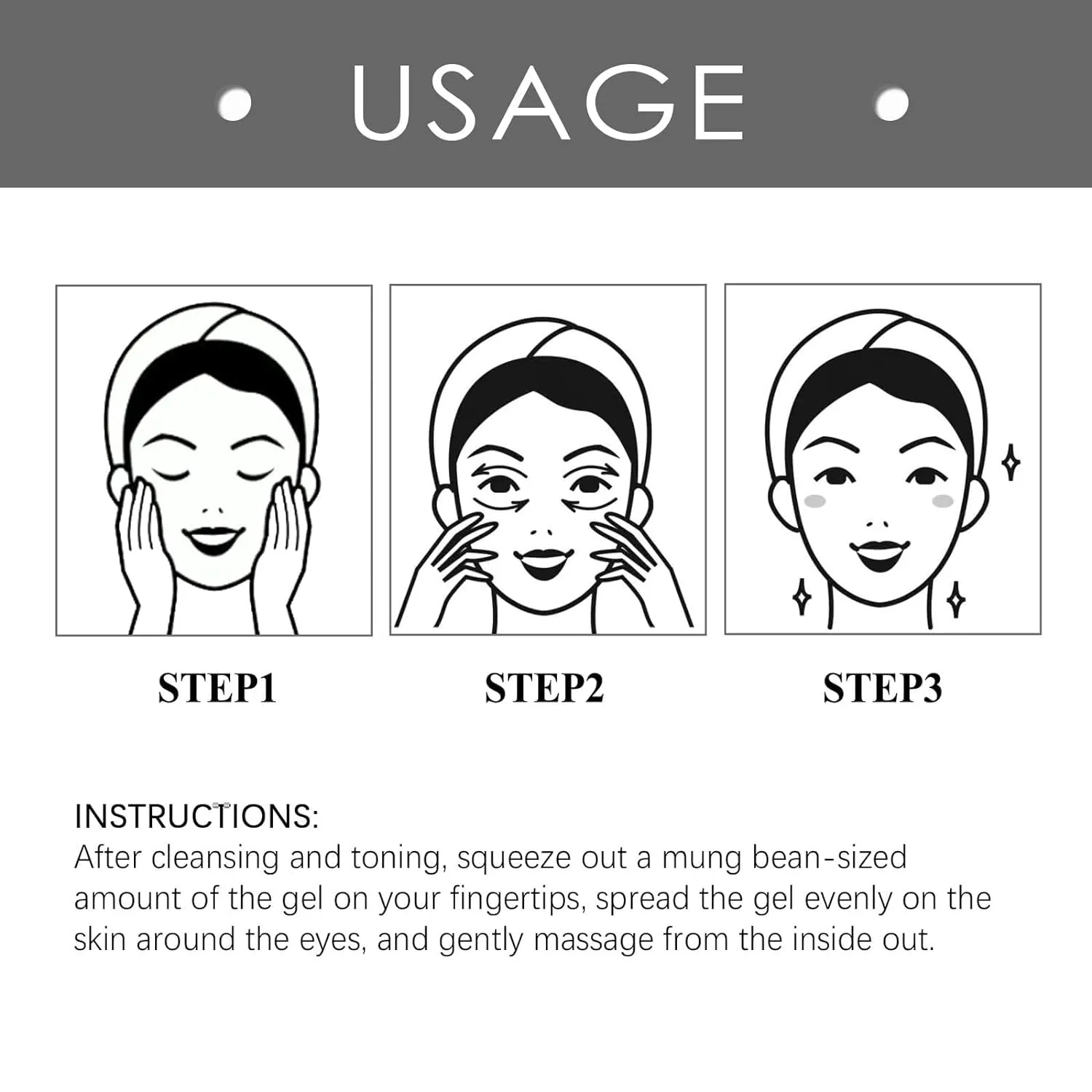 60 Seconds Eye Effects Firming Gel, 60-Second Eye Firming Gel，60-Second Eye Effects Age-Defying Tinted Firming Gel (6pcs)