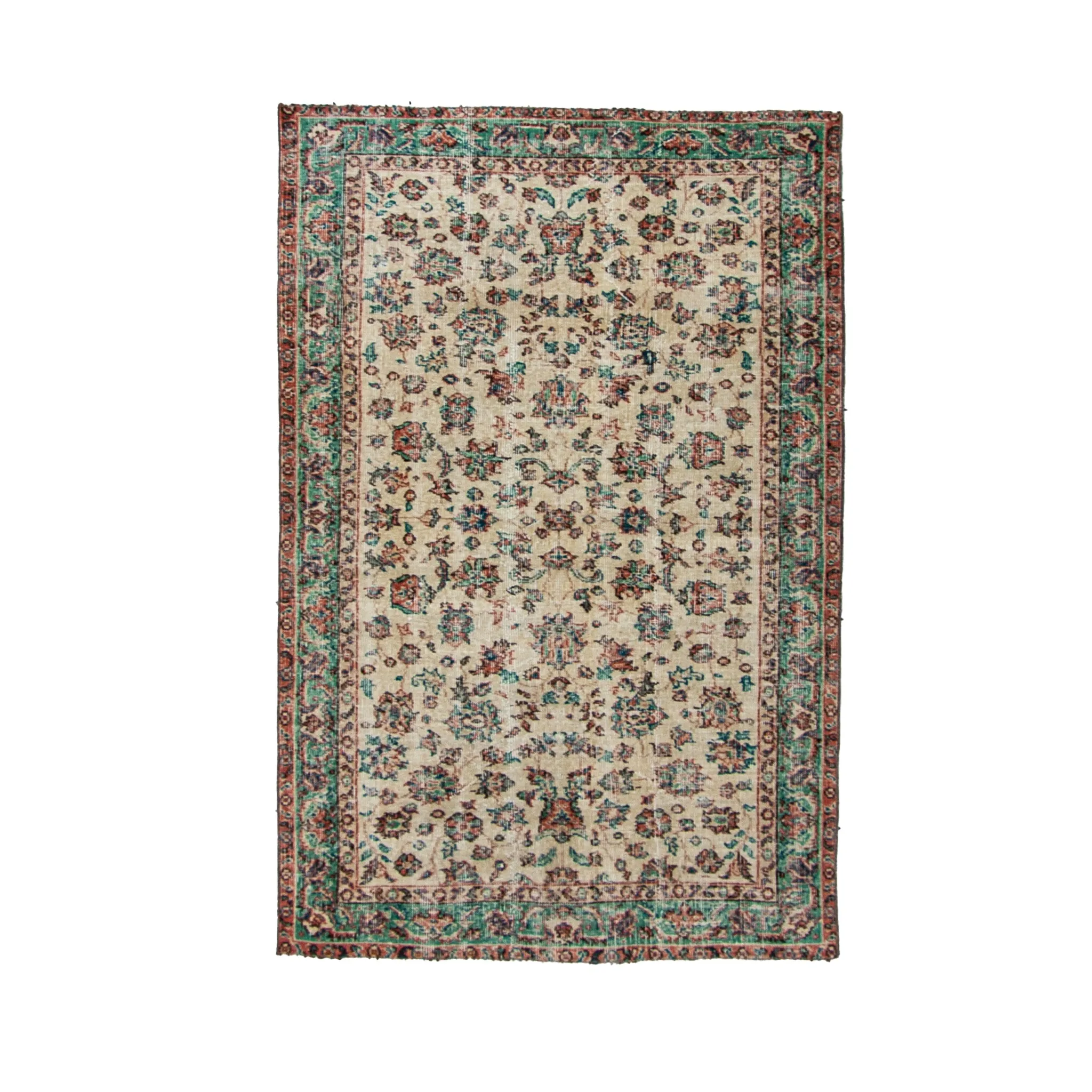 6336 Handwoven Vintage Rug 4x6'1
