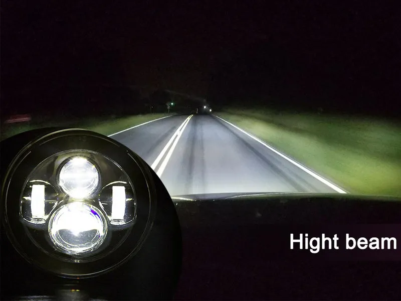 7" Headlight To Fit Haley & Jeep Wrangler JK