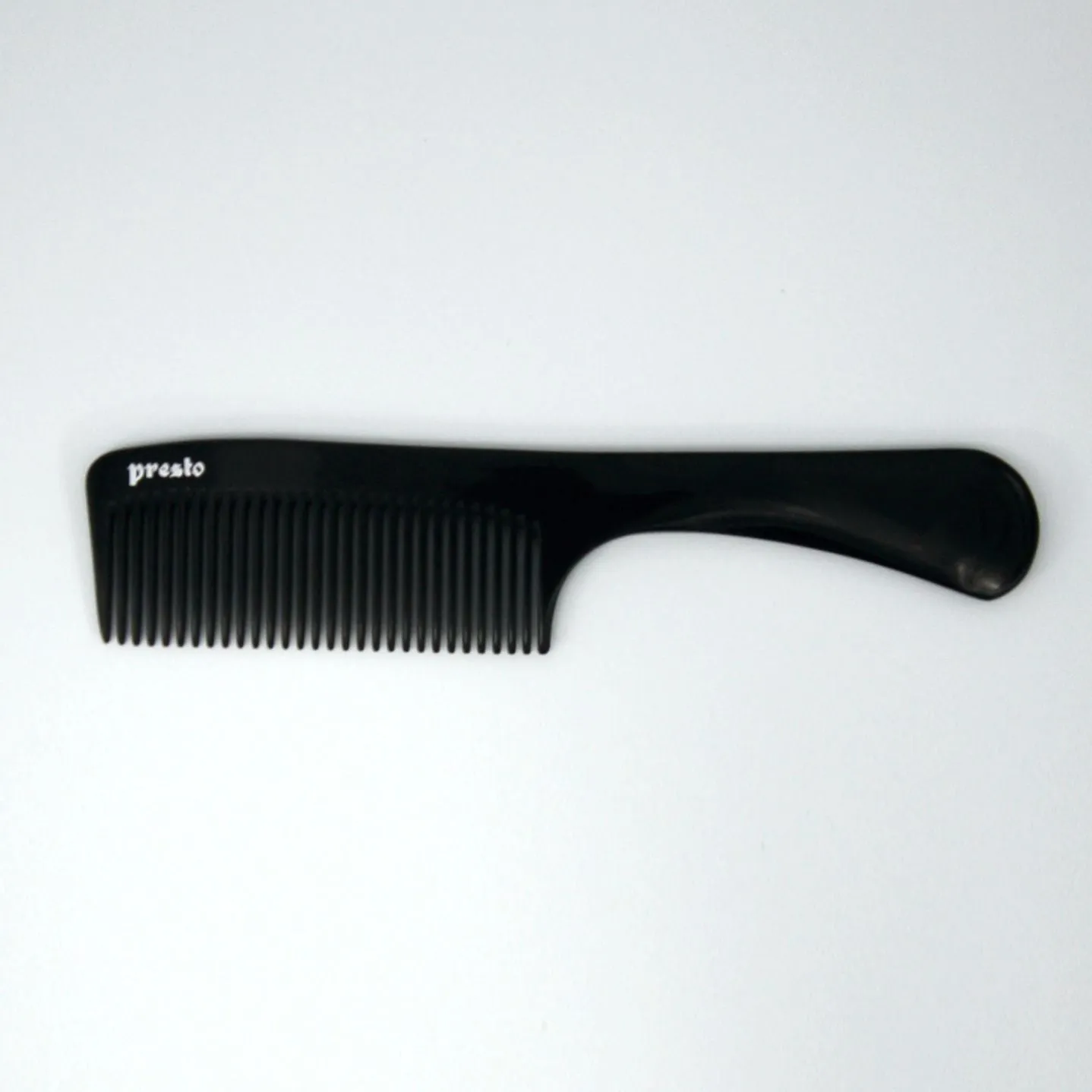 8.5in, Presto Hard Rubber, Handle Comb - CLOSEOUT, LIMITED STOCK AVAILABLE