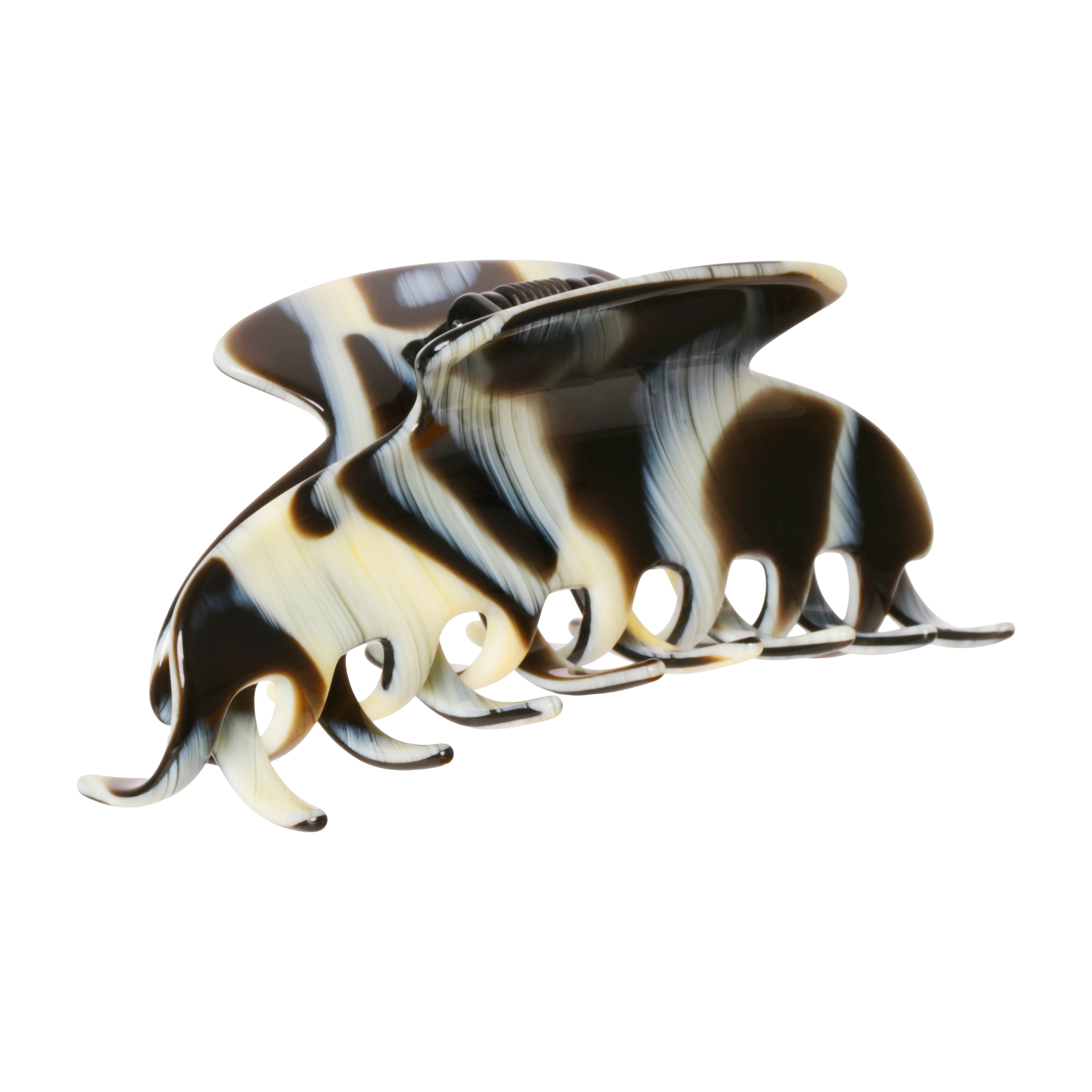 Abrielle Extra Large Corne Noire Claw Clip