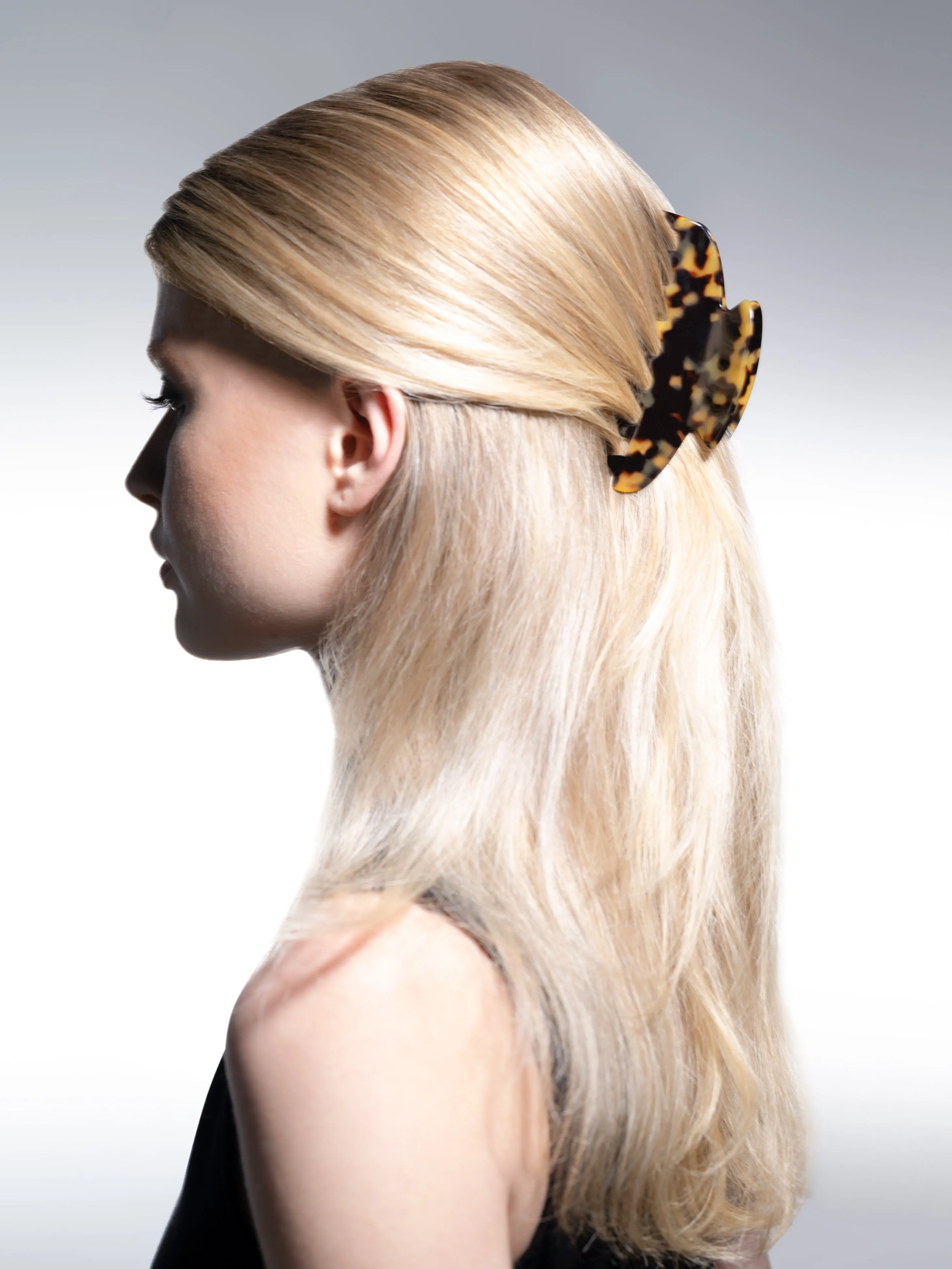 Abrielle Extra Large Tigre Blanc Claw Clip