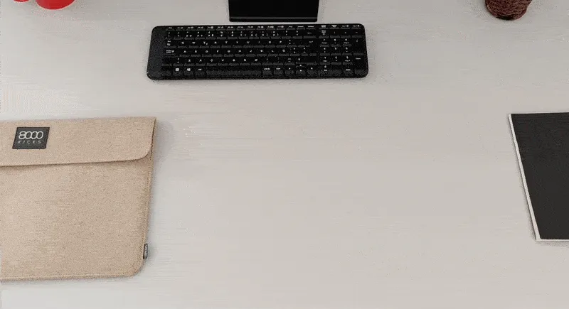 Accessory & Tech Vegan Hemp Pouch | Beige