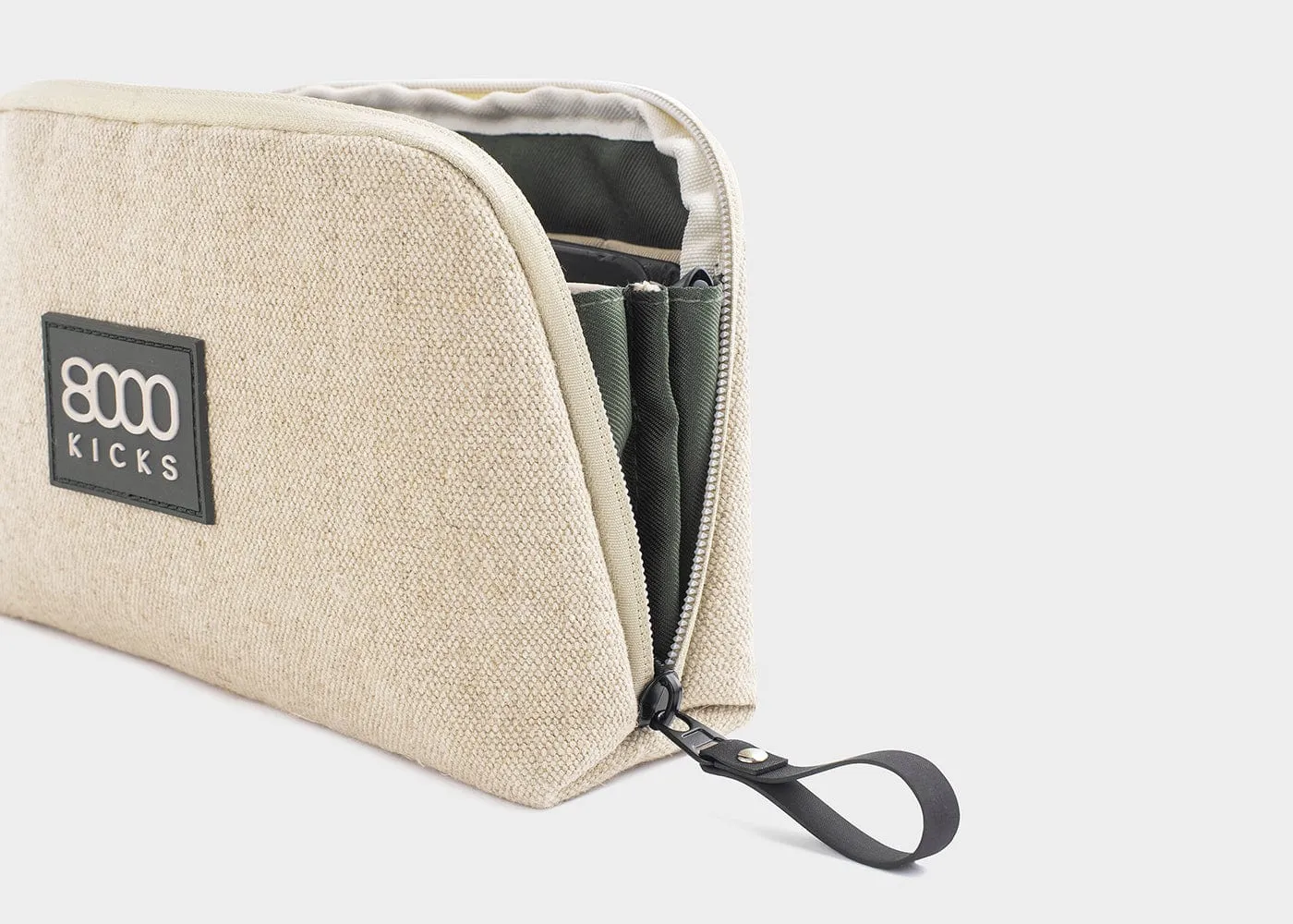 Accessory & Tech Vegan Hemp Pouch | Beige