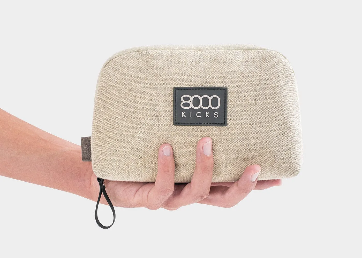 Accessory & Tech Vegan Hemp Pouch | Beige