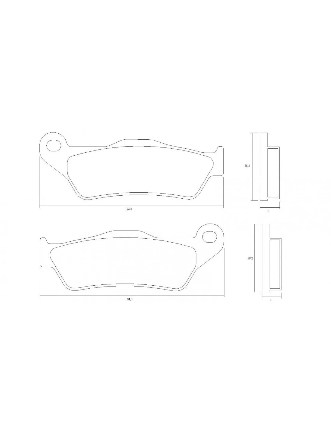 Accossato Brake Pads Kit For Motorcycle, AGPA218ST