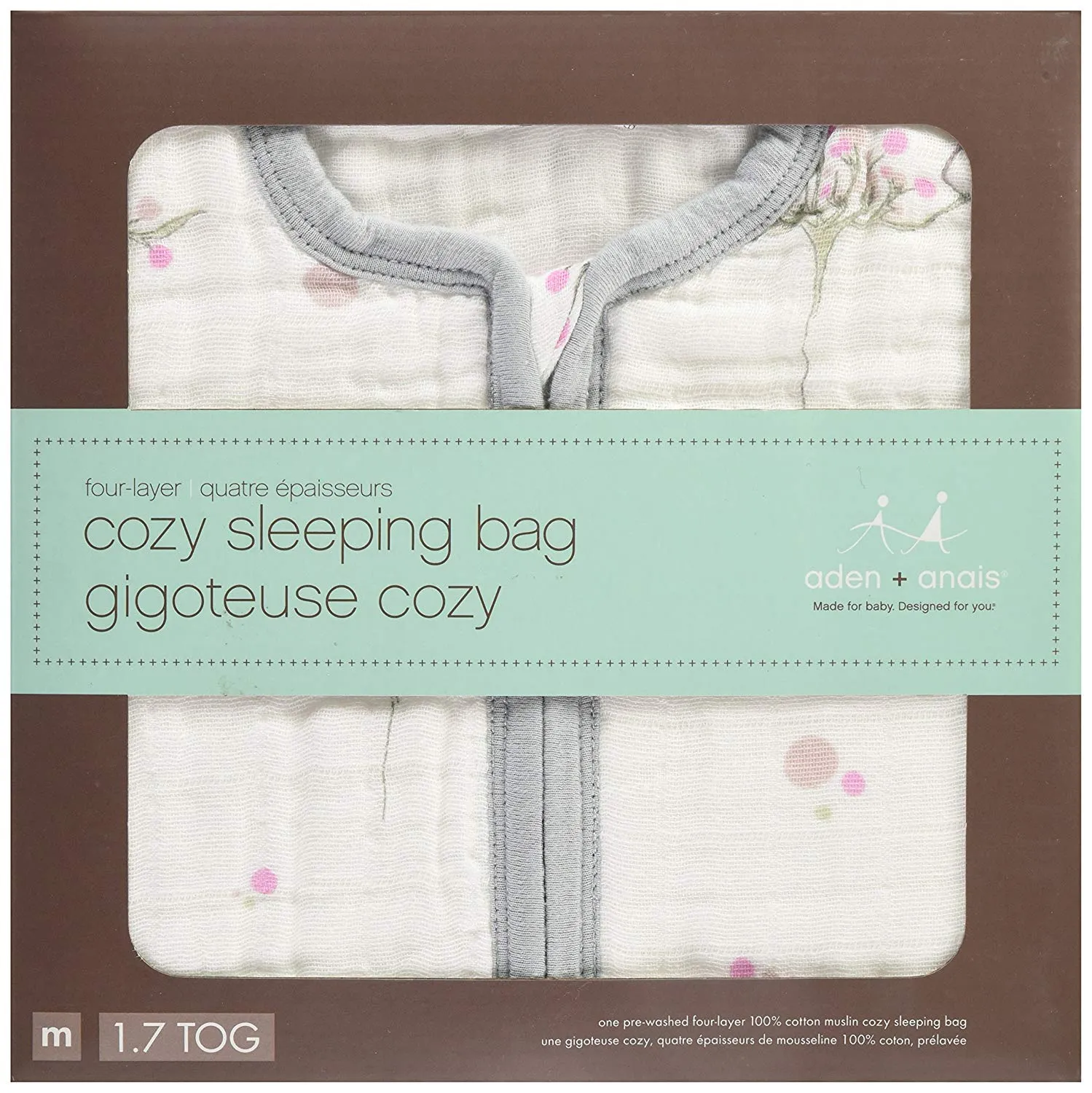 Aden Anais Cozy Sleeping Bag Large - For The Birds - Owl