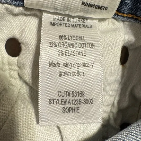 AGOLDE Sophie Distressed Mid Rise Skinny Jeans