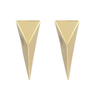 Alexis Bittar Pyramid Clip on Earrings in Gold