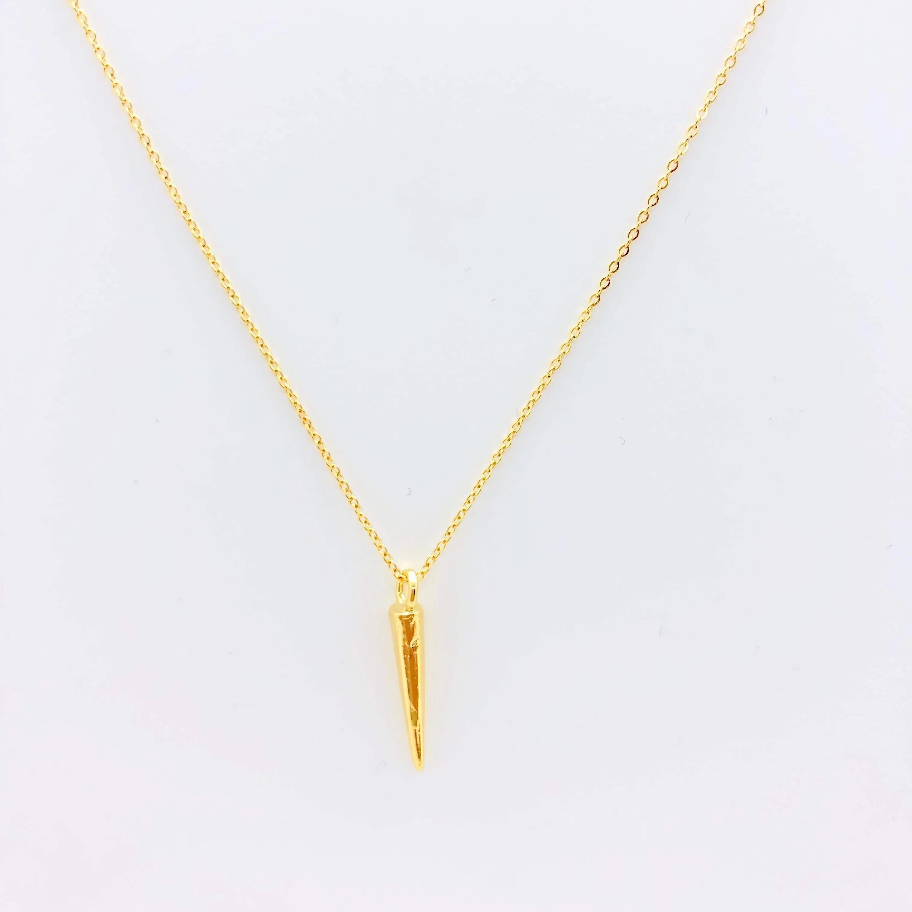 Alita Skinny Cone 14K Gold Necklace