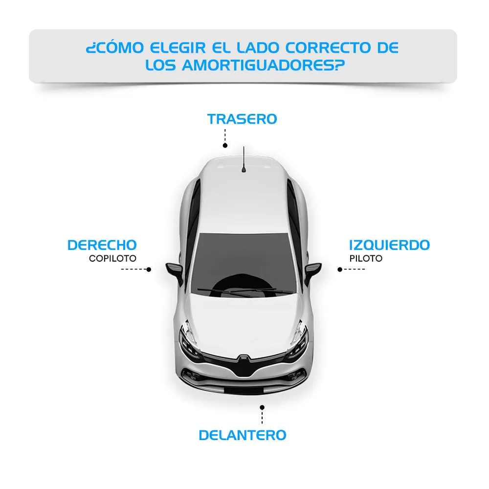 Amortiguador Original Ag Shock Volkswagen Rabbit Convertible 1980-1984 Delantero Derecho