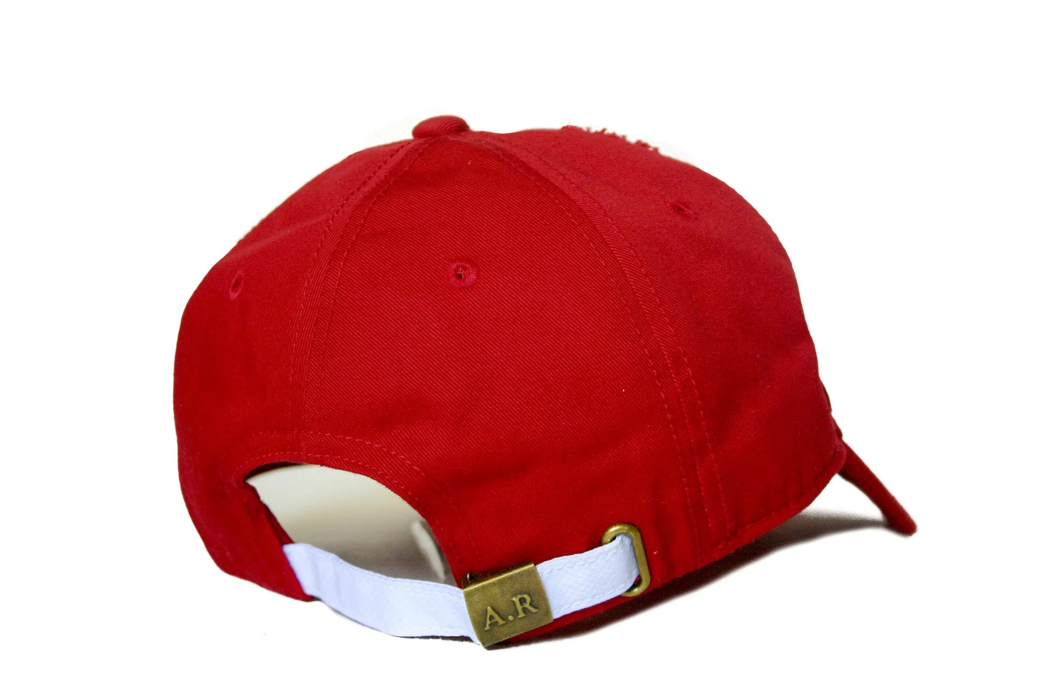 ANCHOR NEEDLEPOINT HAT RED