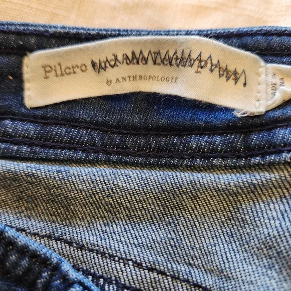Anthropologie Pilcro Patch Pocket Flare Bell Bottom High Waisted Jean