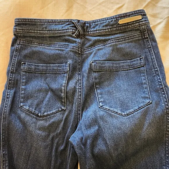 Anthropologie Pilcro Patch Pocket Flare Bell Bottom High Waisted Jean