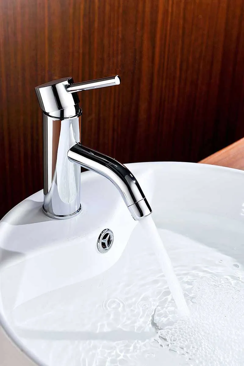 Anzzi Bravo Series Single Handle Bathroom Sink Faucet in Polished Chrome