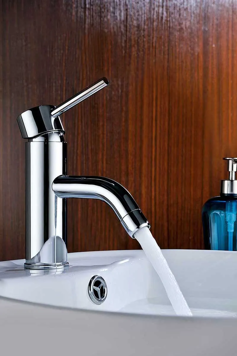 Anzzi Bravo Series Single Handle Bathroom Sink Faucet in Polished Chrome