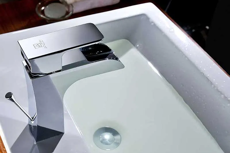 Anzzi Forza Series Single Handle Bathroom Sink Faucet in Polished Chrome
