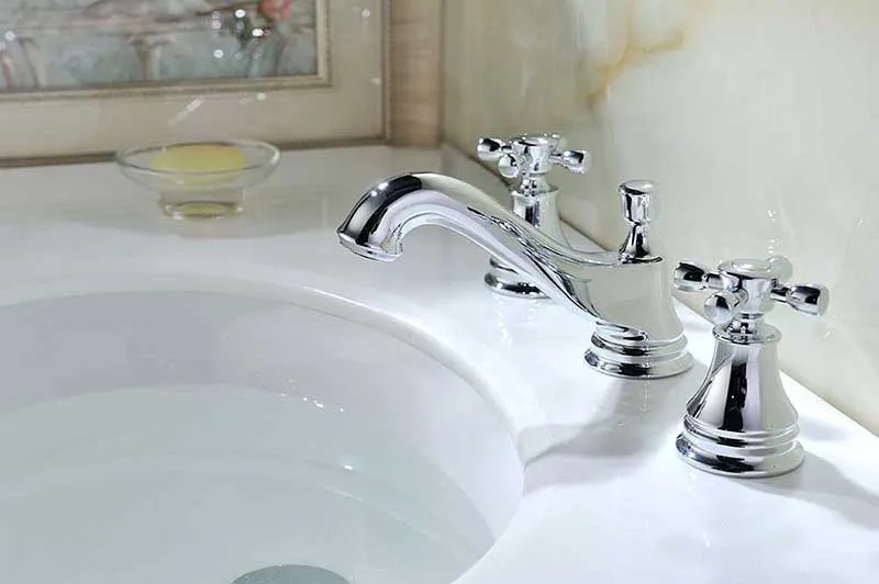 Anzzi Melody Series 2-Handle Bathroom Sink Faucet in Polished Chrome