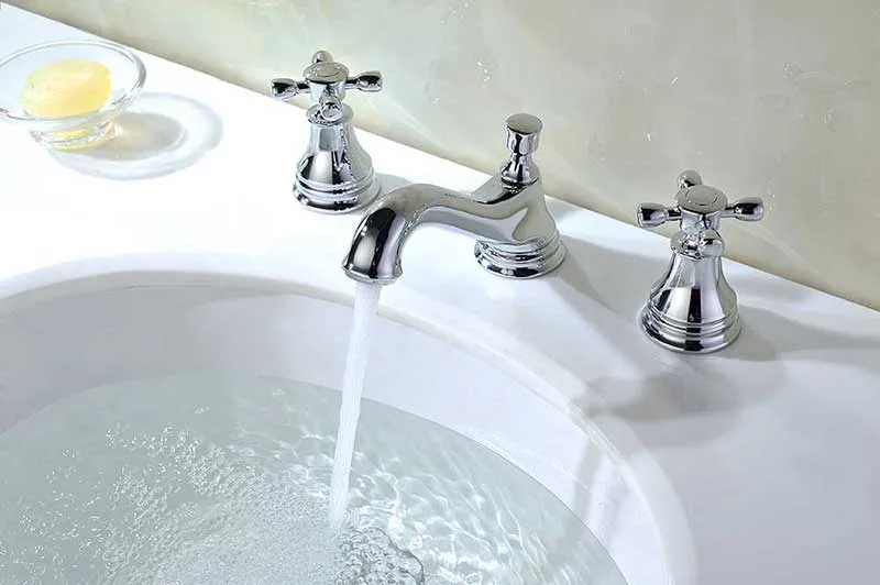 Anzzi Melody Series 2-Handle Bathroom Sink Faucet in Polished Chrome