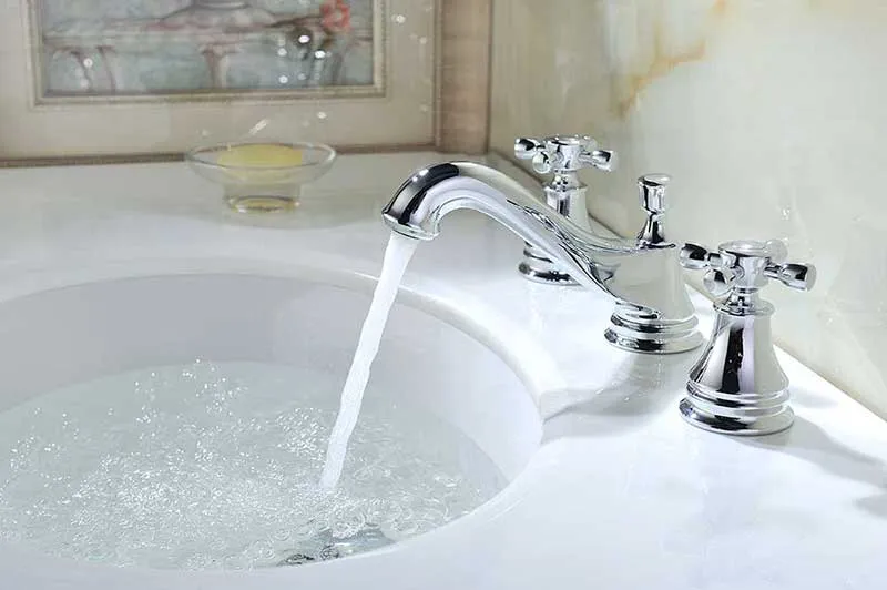 Anzzi Melody Series 2-Handle Bathroom Sink Faucet in Polished Chrome