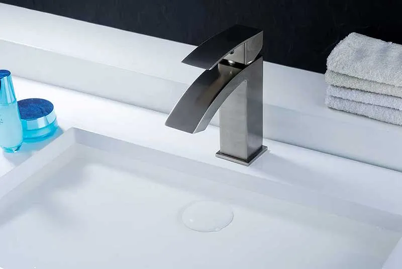 Anzzi Revere Single Handle Bathroom Sink Faucet in Brushed Nickel